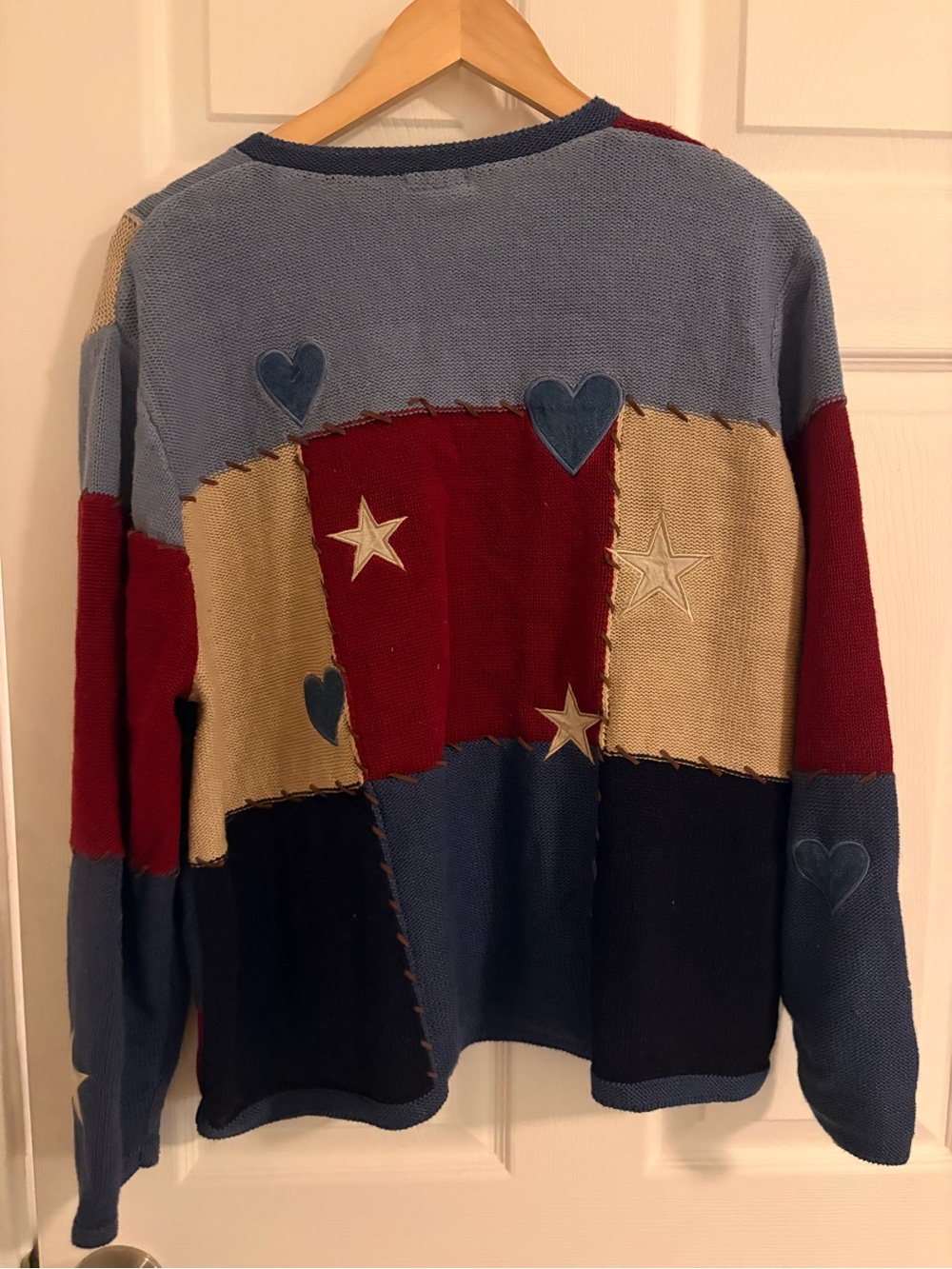 CJ Banks 2001 Patchwork Star and Heart Cardigan - Picture 7 of 8